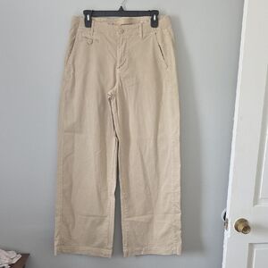 American Eagle Outfitters Women's Tan Wide Leg Pants